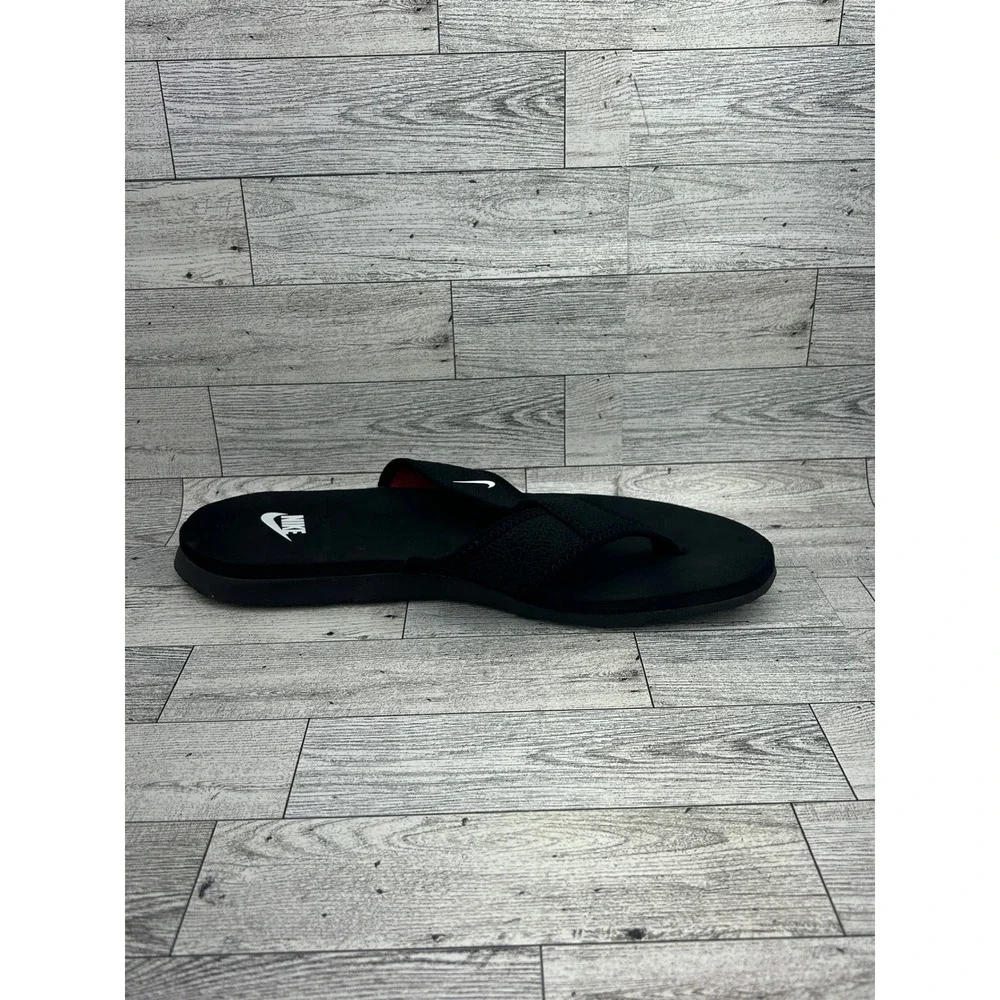 Nike Flip Flop Sandals Black Red Thong Slides 381395-012 Men Sz 11